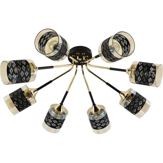 Люстра потолочная Reluce E27 01355-0.3-08 BK+FGD