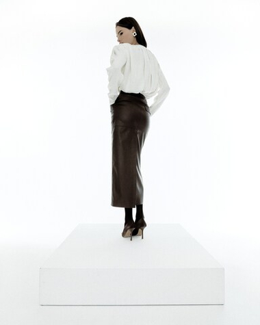 «Draped-detailing blouse» Блуза с драпировками из вискозы.