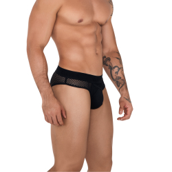 Мужские трусы брифы черные Clever SWIRL BRIEF 153211