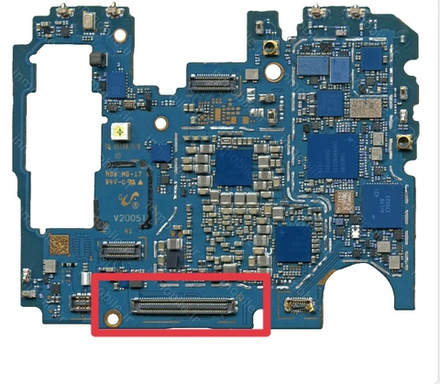 Samsung Galaxy A51 (SM-A515F) - FPC коннектор дисплея (на плату)