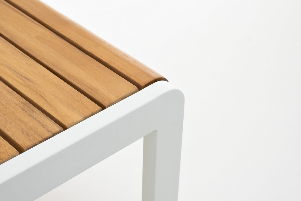 Комплект кофейных столов из алюминия MAYA белый