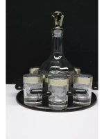 Стопки для водки 6 шт, графин стеклянный