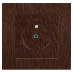 Розетка Intro Accent 6-301-10 TV одиночная, IP20, СУ, венге