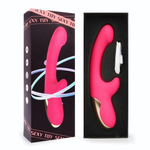 Розовый изогнутый вибромассажер - 20,3 см. (Цвет: розовый)