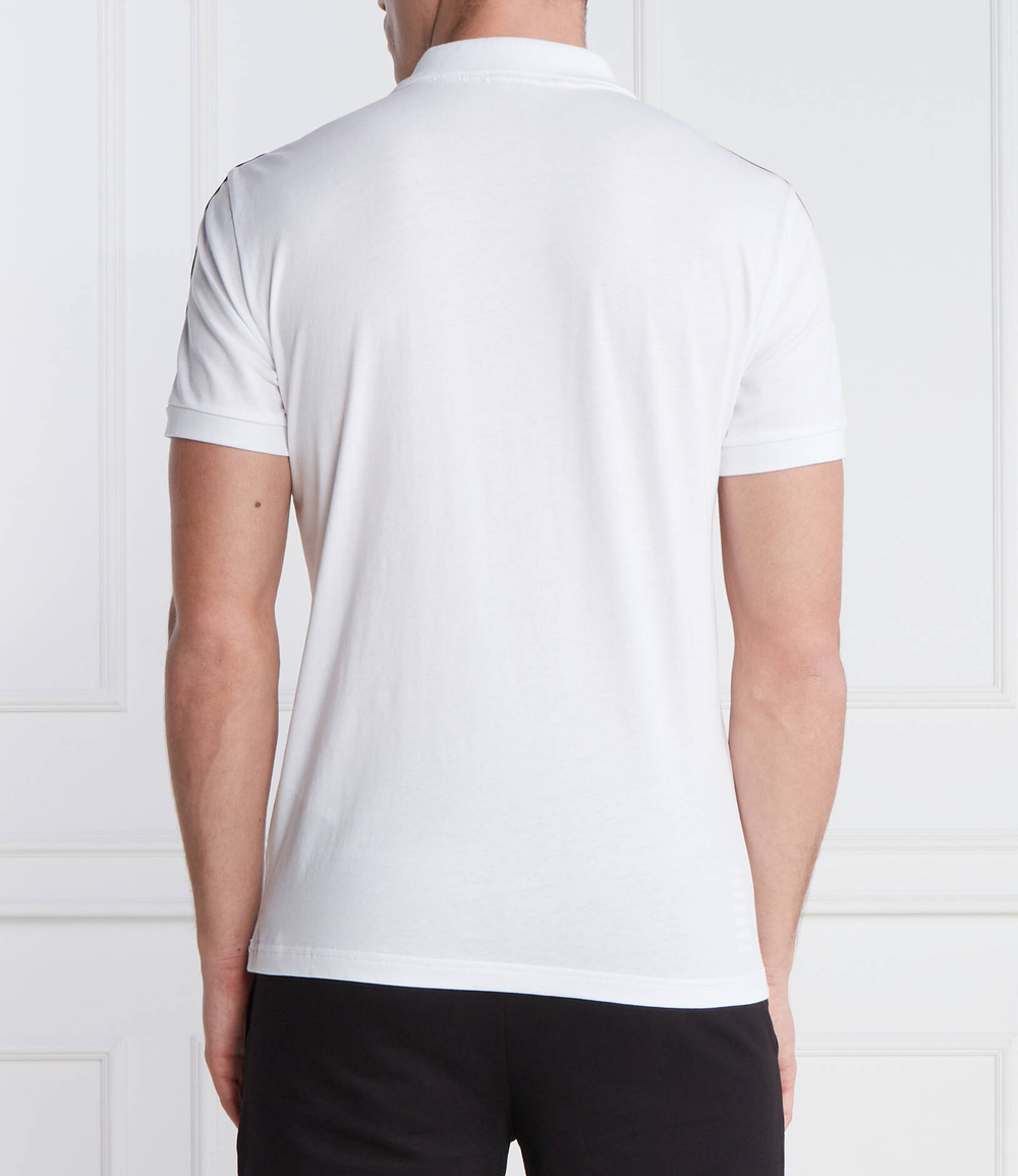 Поло EA7 - белый(3DPF23 PJ02Z)