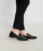 Кожаные лоферы jessa TORY BURCH - черный(152718)
