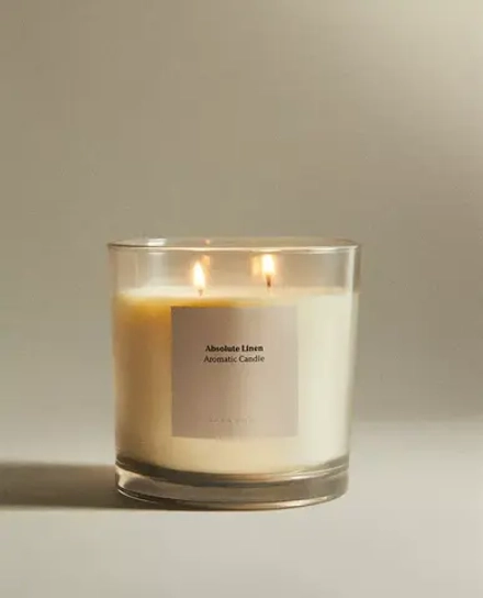 ZARA HOME АРОМАТИЧЕСКАЯ СВЕЧА ABSOLUTE LINEN (620 Г)