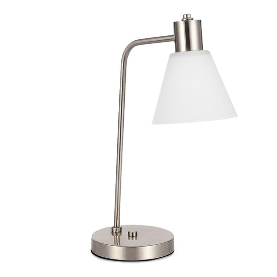 SLE1561-104-01 Прикроватная лампа Никель/Белый E27 1*60W ARKI