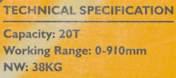 Пресс гидравлический напольный 20т JCB JCB-TY20002