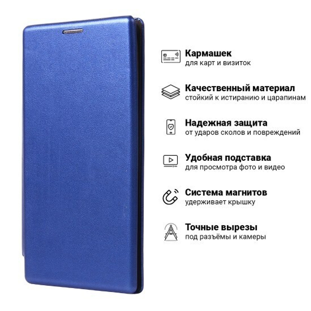 Чехол-книжка для Samsung Galaxy Note 10, 009805 Серый