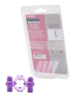 Фиолетовое эрекционное кольцо с вибрацией Duovibrus III (Цвет: фиолетовый)