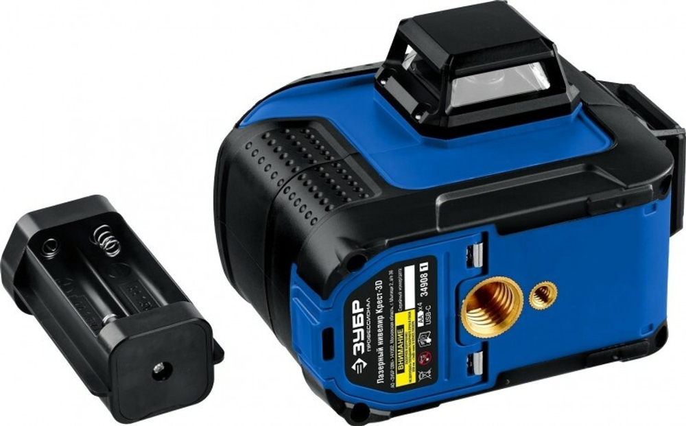 Лазерный уровень ЗУБР ПРОФЕССИОНАЛ крест 3d 34908_z01