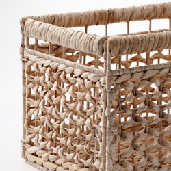 IKEA TÄTING  (ИКЕА ТÄТИНГ)  -  Корзина, водный гиацинт/натуральный, 35x25x25 см