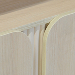 Дизайнерская тумба Ола 2 двери, шкаф-буфет на ножках, 120х40х75 см, ЛДСП/сосна