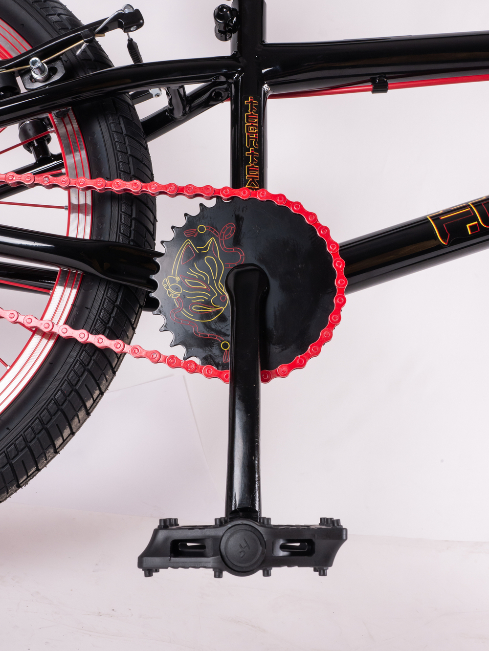 Велосипед BMX Tech Team Fox 20" 2023 черно-красный