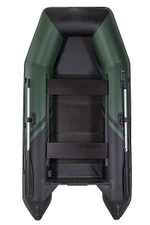 Броня-280 зеленый-черный (лодка ПВХ под мотор с усилением)