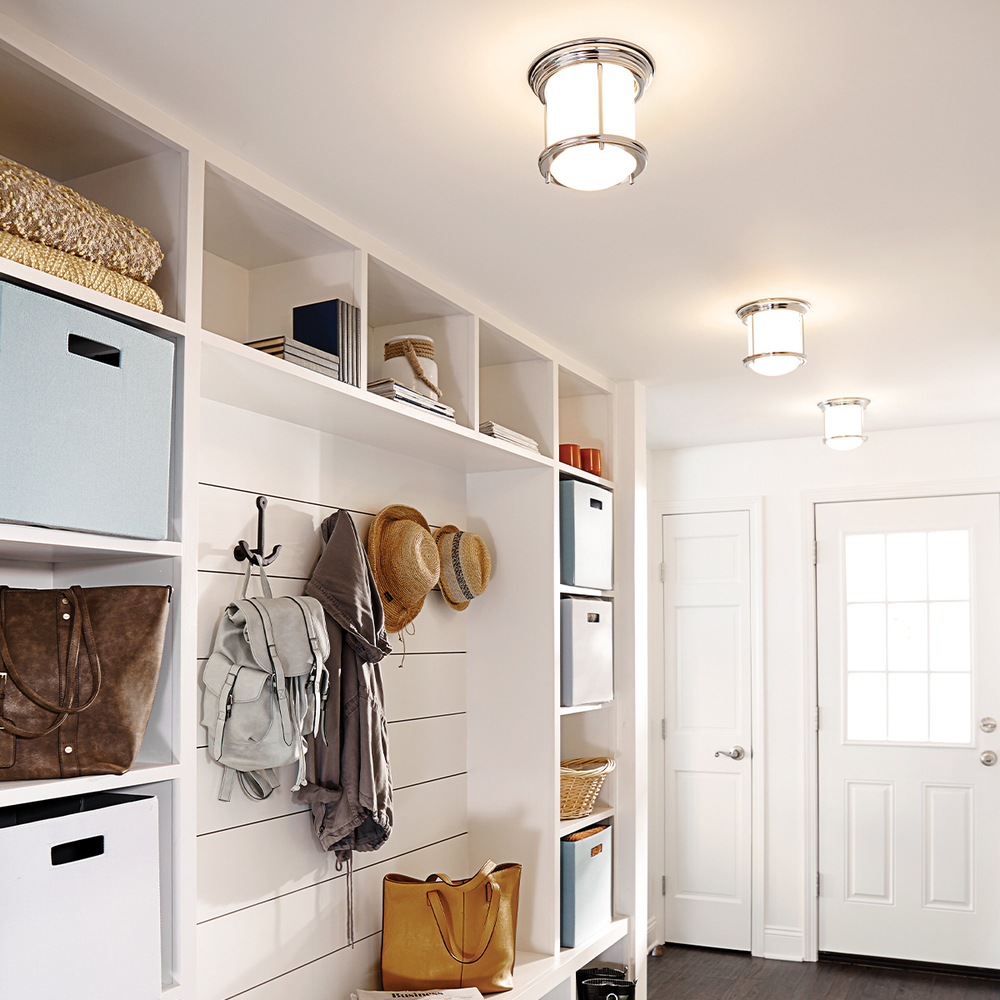 Потолочный светильник для ванных комнат Hinkley, Арт. QN-HADRIAN-MINI-F-CM-OPAL