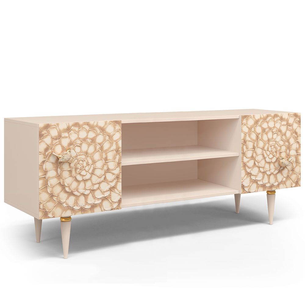 Тумба под ТВ Терра 155см Классик Айвори