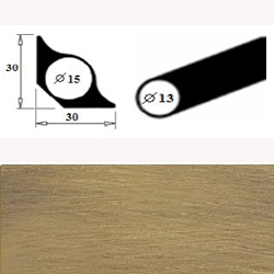 Латунная консоль для ковродержателя D = 13 на ступени, антик