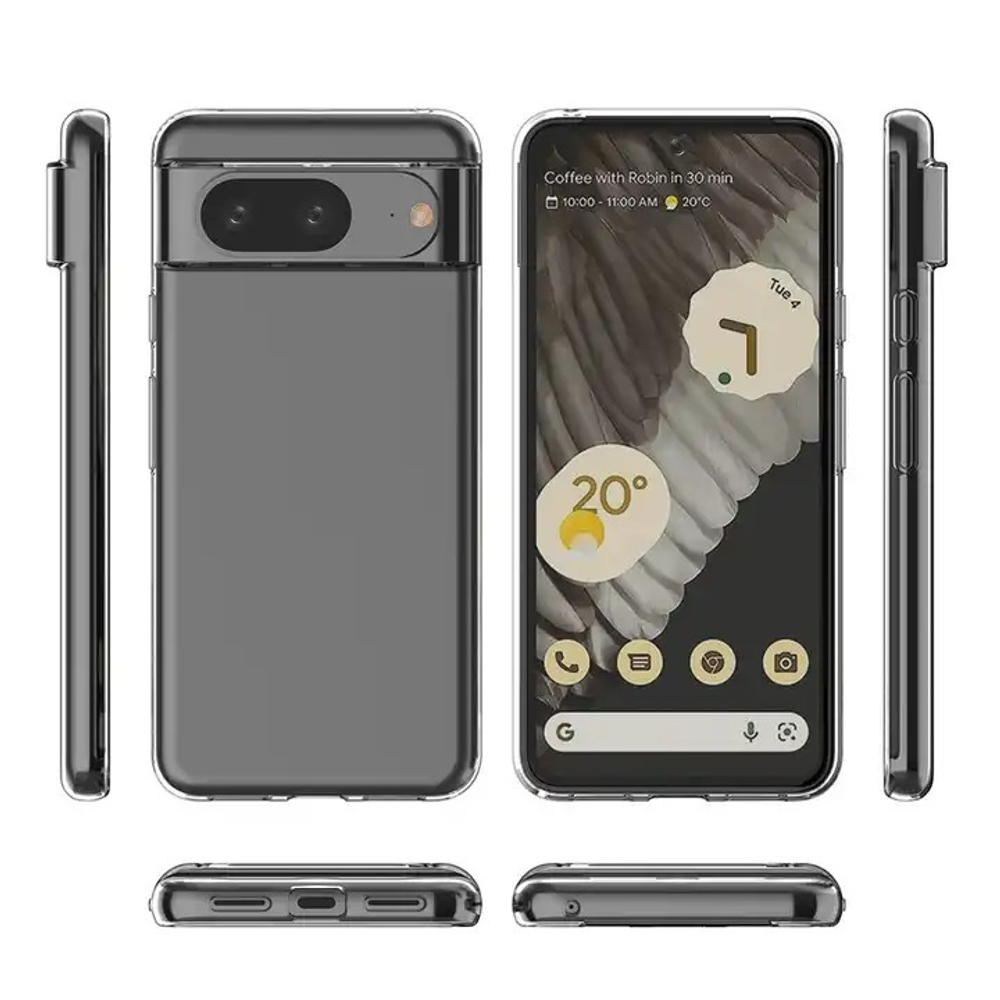 ✓ Тонкий силиконовый чехол для смартфона Google Pixel 8 серия Ultra Clear  от Caseport - купить по отличной цене 🤑 в интернет магазине caseport в  Москве и СПб