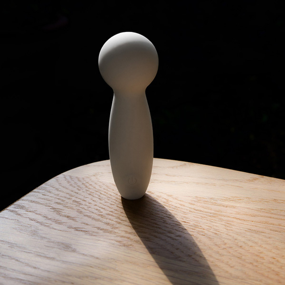 Серый аккумуляторный мини-wand 9,5см с шаровидной головкой Sose Harmony HA00104