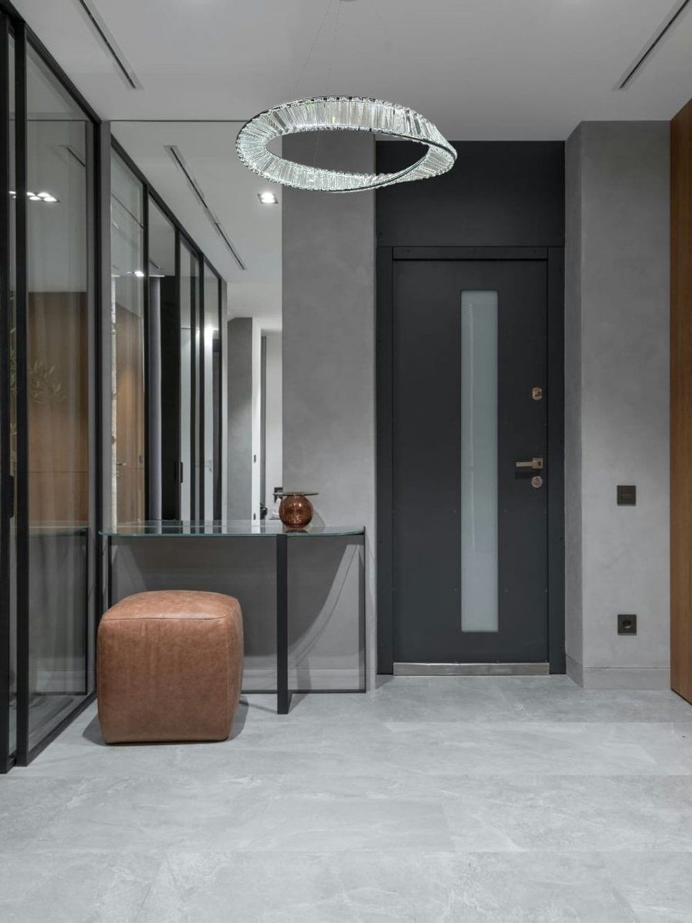 Люстра подвесная светодиодная Lanbos, LED 50 Вт, до 15 кв м, диаметр 60 см, хром