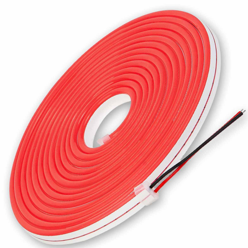 Светодиодная лента гибкий неон LEDbeLED 12V 6x12mm 120 LED/m IP67, красный, 5 метров