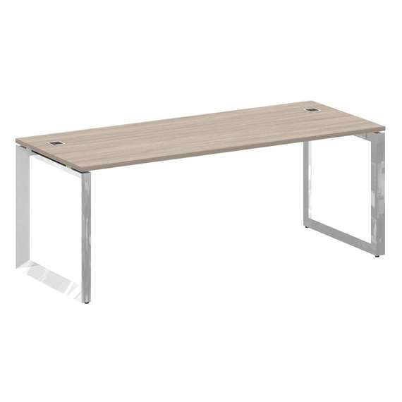 Onix Direct Lux Стол руководителя О-обр. м/к M-O.MO-SRR-6.8 Дуб Аттик/Нержавеющая Сталь/Хром 1980*80