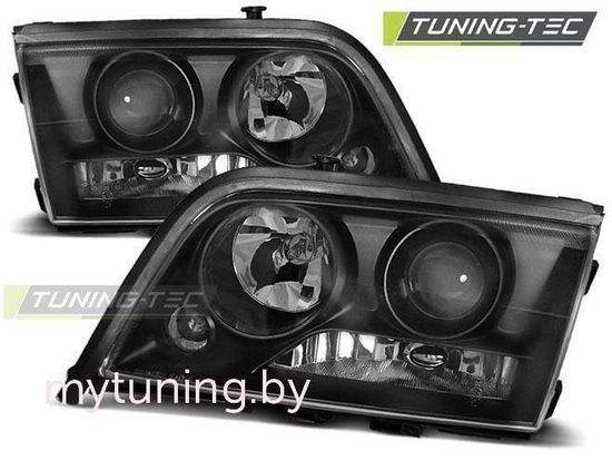 Передние фары Mercedes C W202 black