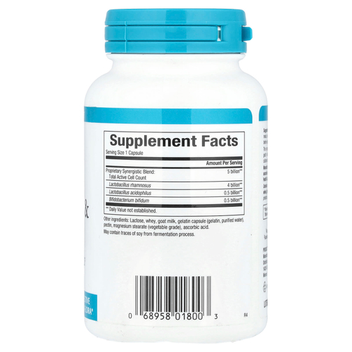 Natural Factors, ацидофилус и бифидус, 90 капсул
