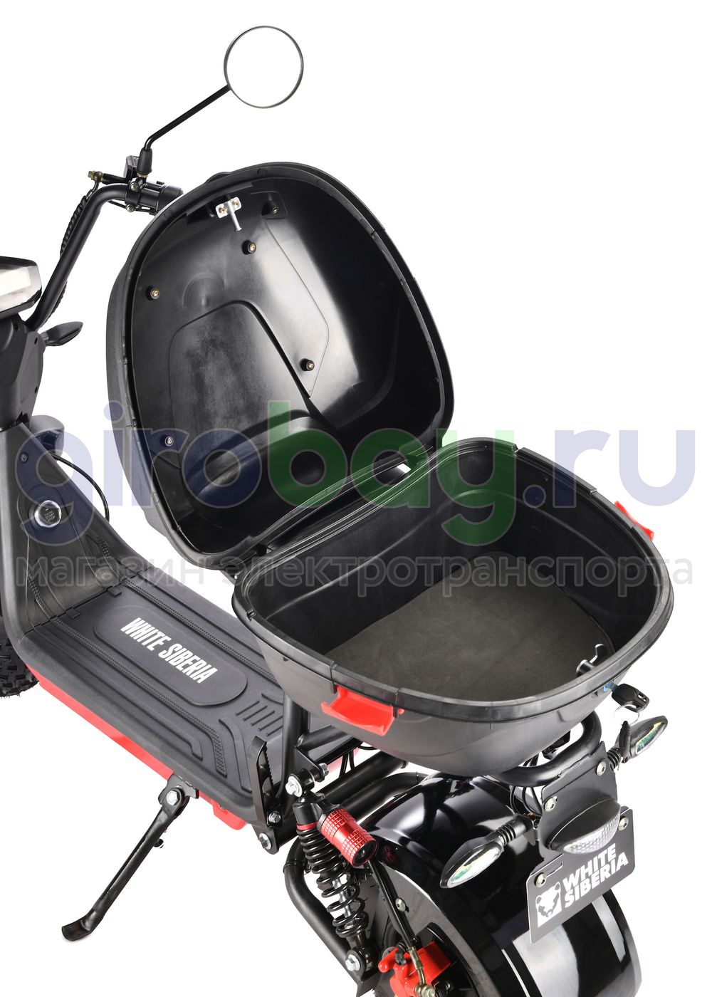 Электроскутер WHITE SIBERIA MINI R 1200w 2.0 - Черный фото 24 фото №26