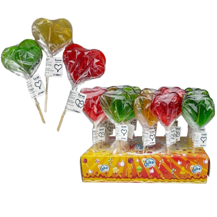 Карамель на палочке Сердечко