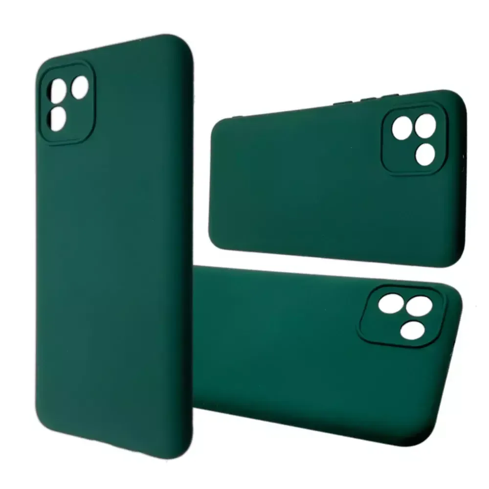 Накладка Samsung A03 силикон green