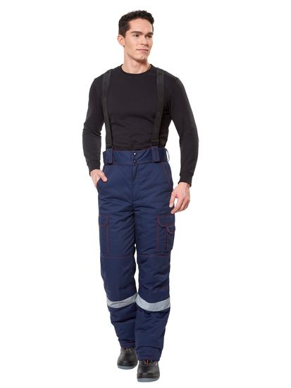 Костюм зимний "Авангард NEXT" брюки (синий/красный)