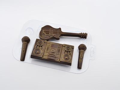 Форма для шоколада МУЗЫКАЛЬНЫЙ НАБОР, пластик