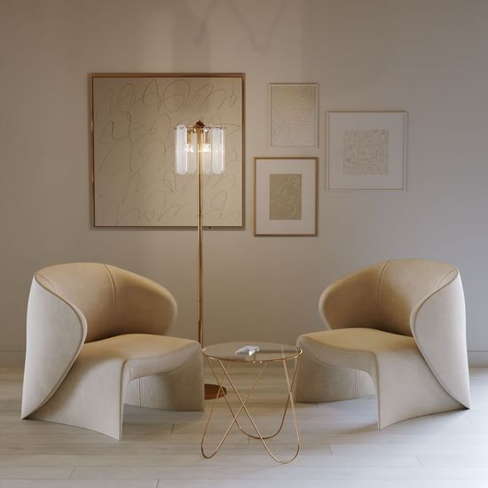 01171/3  / напольный светильник / золото