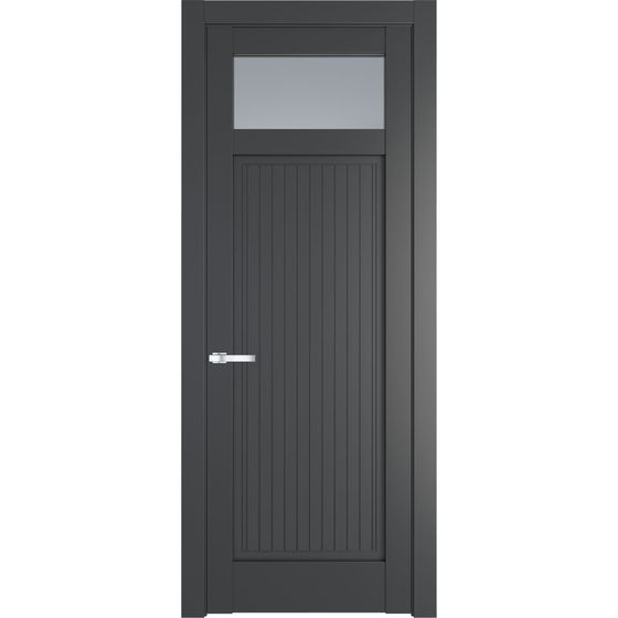 Межкомнатная дверь эмаль Profil Doors 3.3.2PM графит остеклённая