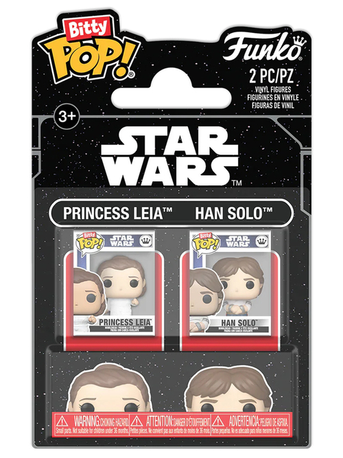 Набор Funko Bitty POP! Star Wars Ep 5 ESB Princess Leia+Han Solo 2шт 88942