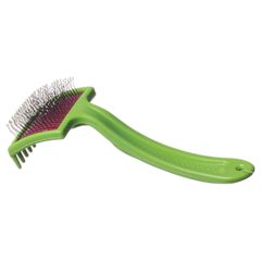 Зооник пуходерка пластмассовая средняя с каплей средней жесткости на блистере 67х54