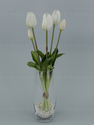 Букет тюльпанов силикон комби классический