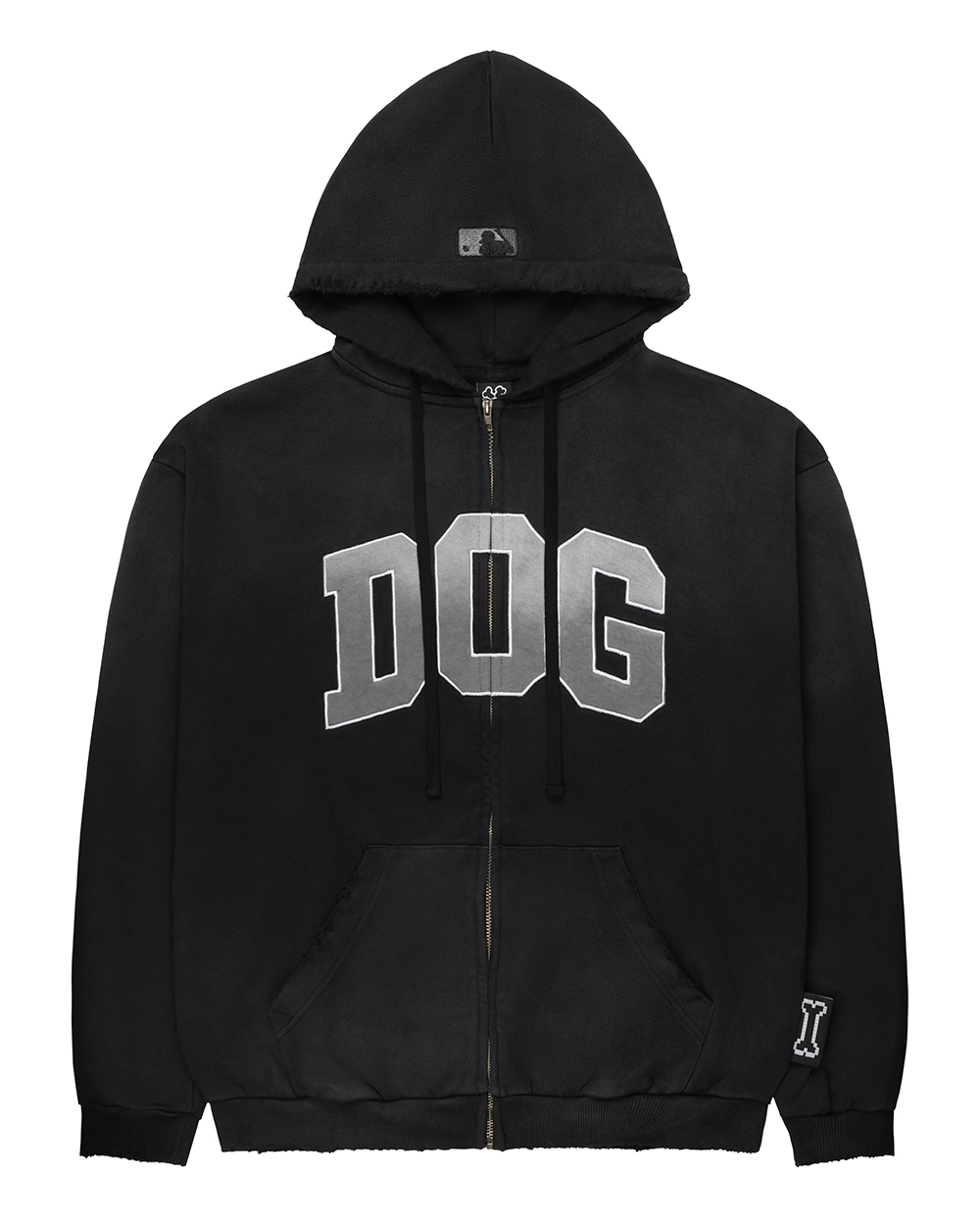 Зип-худи «DOG» черный