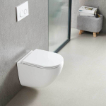 Унитаз подвесной Tornado Bien VT1-51T безободковый, цвет белый, ультратонкое soft-close сиденье