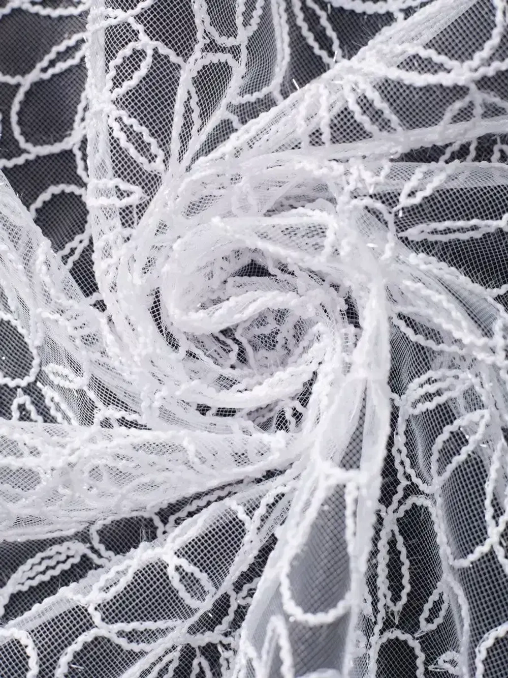 Тюль в спальню гостиную белый 300х270