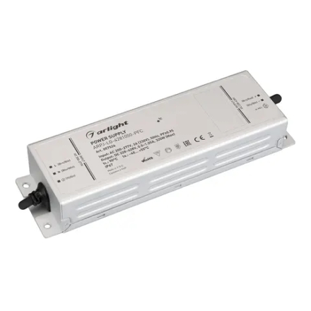 Блок питания ARPJ-LG-4281050-PFC (320W, 228-428V, 0.5-1.05A) (Arlight, IP67 Металл, 5 лет) 057526