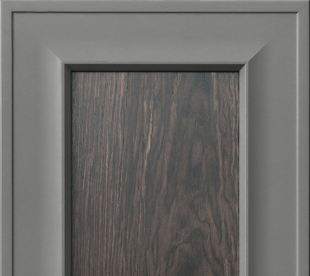 Фасад МДФ в плёнке ПВХ с вставкой из шпона рис. 394