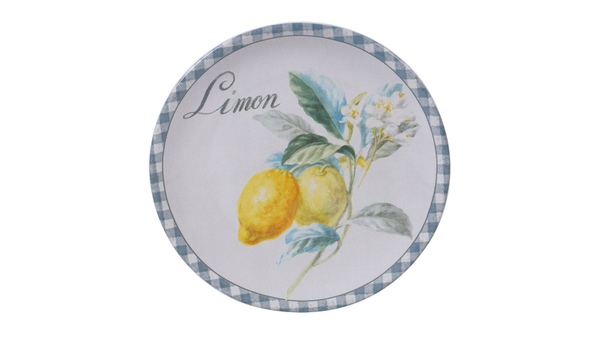 Тарелка десертная 23см Certified Int. Лимоны Limon