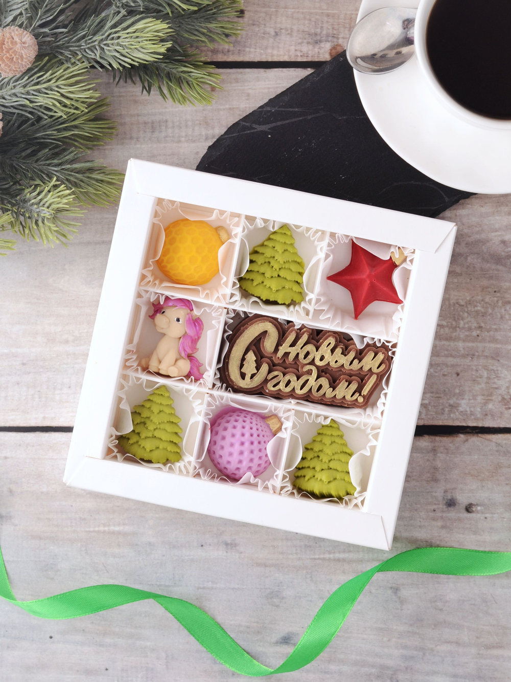 Сладкий подарок "С Новым Годом" с лошадкой #3 / Новогодний подарок