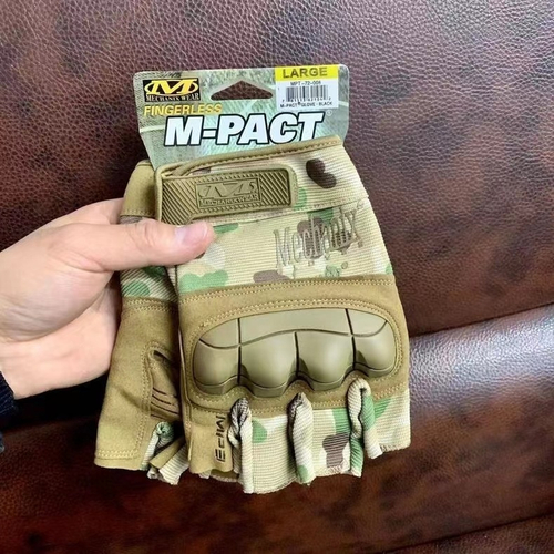 Перчатки механикс беспалые с кастетом MPACT 2102 - Мультиколор