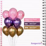 Шар (12''/30 см) Reflex, Зеркальный блеск, Фиолетовый (951), хром, 10 шт.