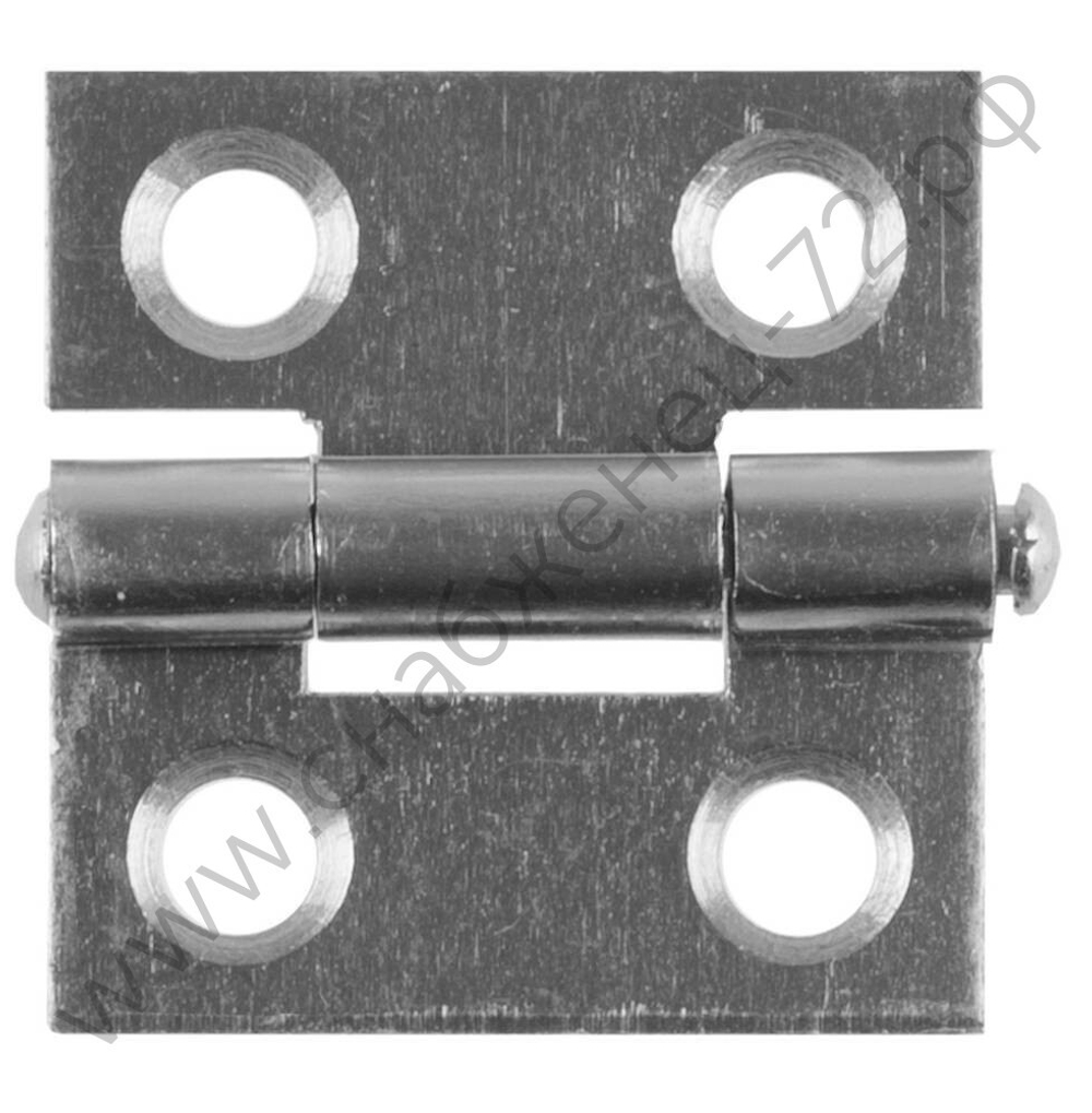 STAYER 25x24х1.0 мм, цвет белый цинк, карточная петля (37611-25-1)